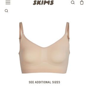 SKIMS bralette— mica shade